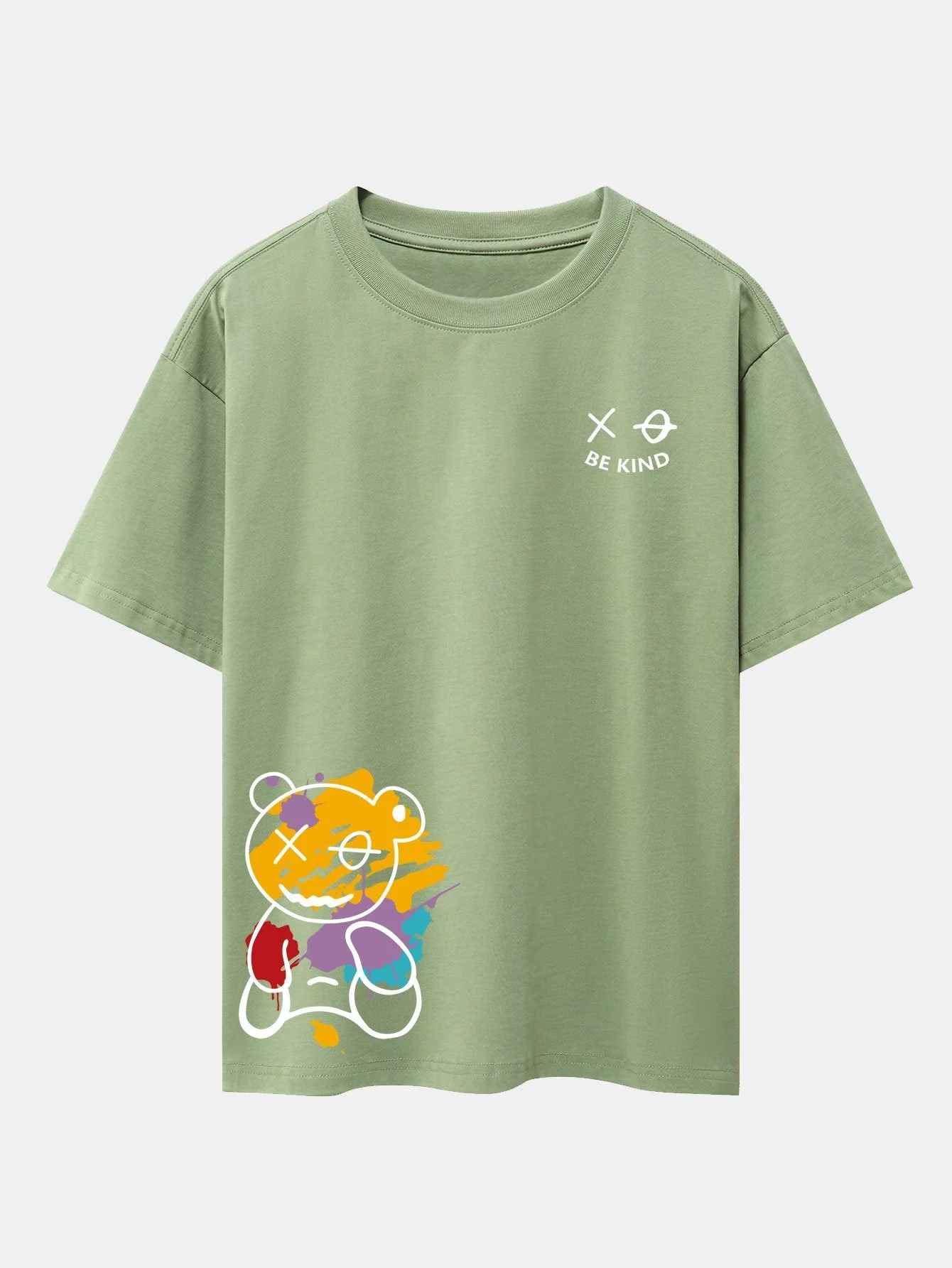 Earl® | Graffiti Bear Print Drop Shoulder Oversize T-Shirt - Image 11