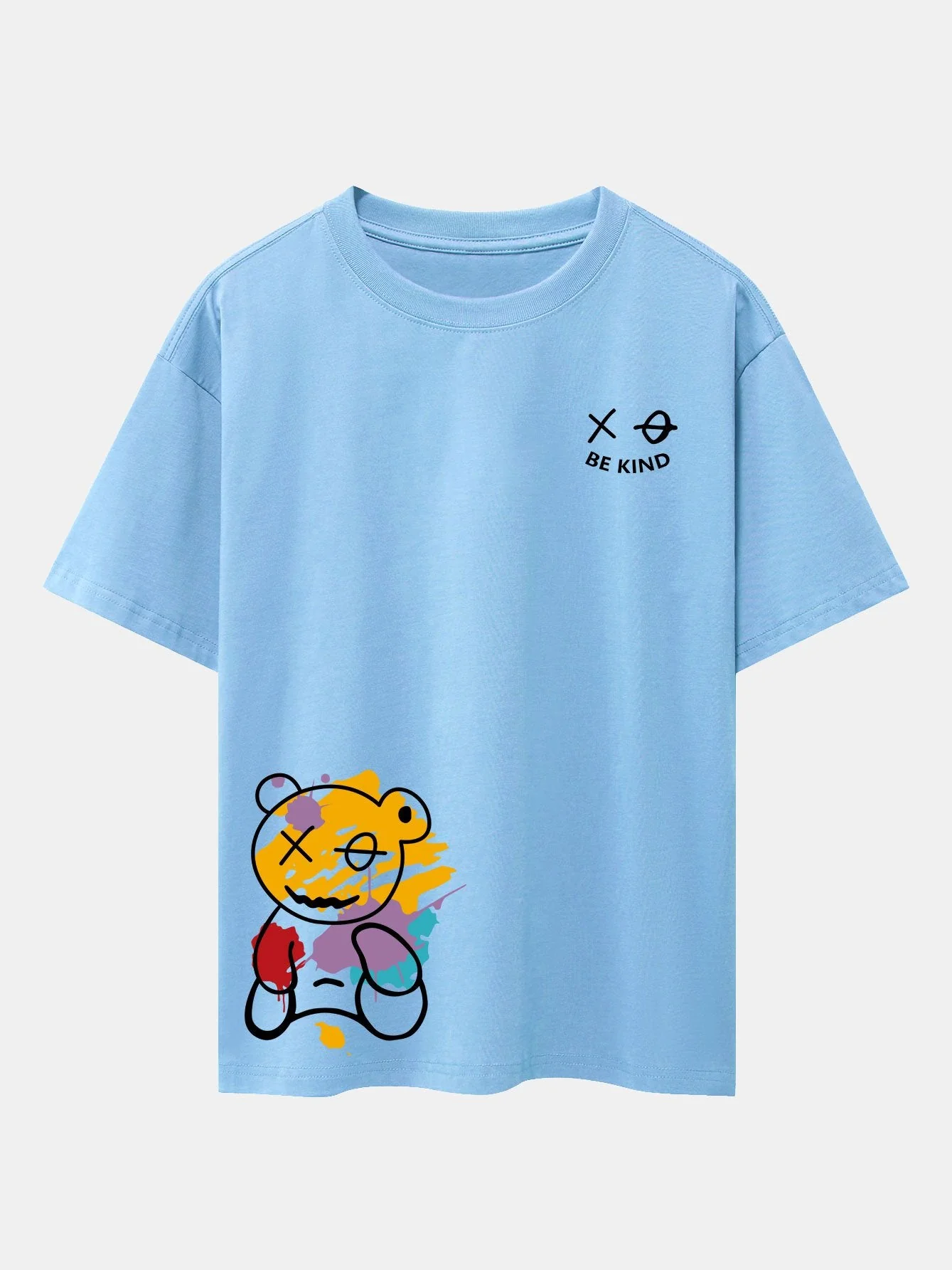 Earl® | Graffiti Bear Print Drop Shoulder Oversize T-Shirt - Image 5