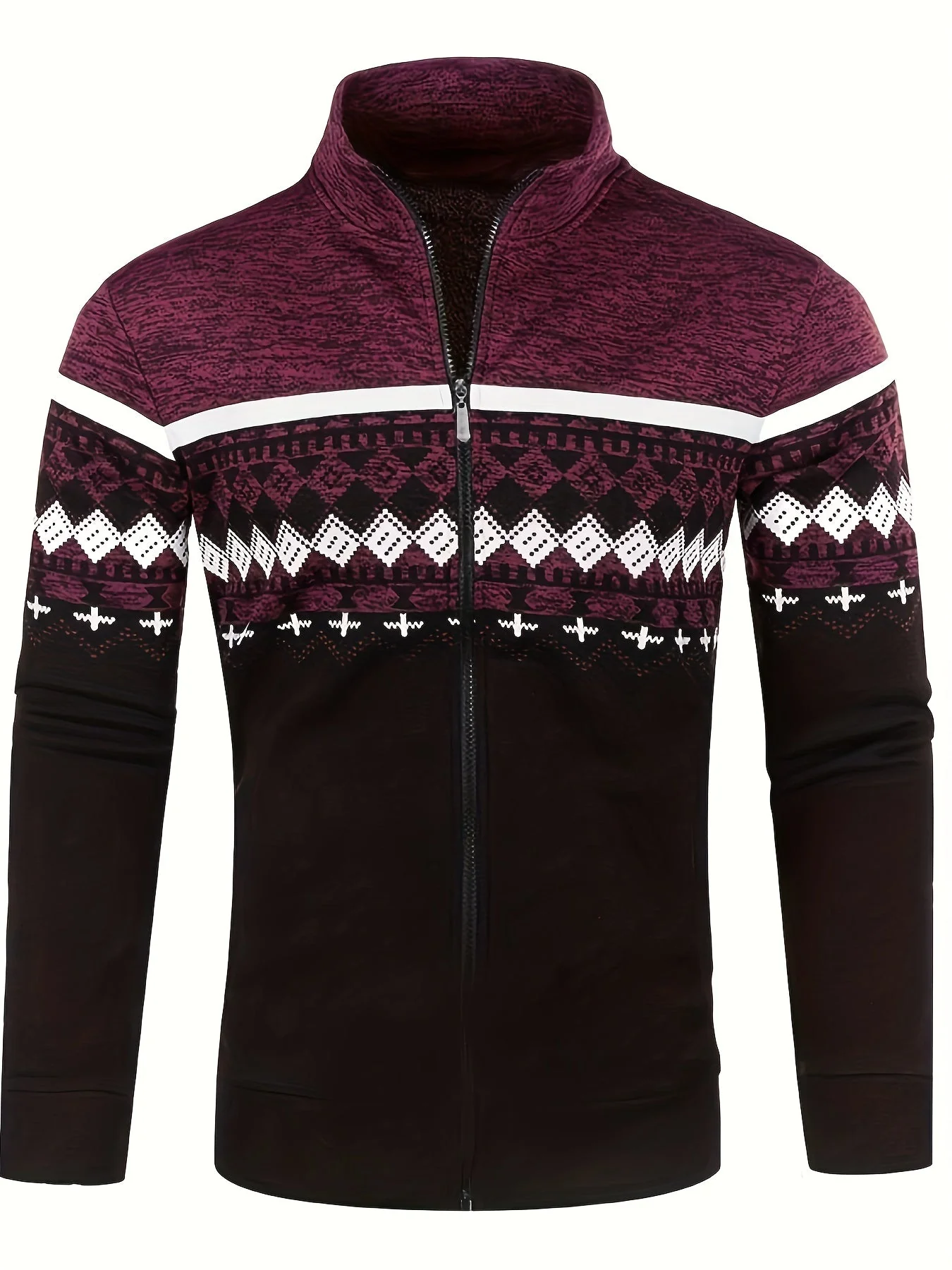 Ebben® | Men'S Zip-Up Sweater With A Retro Look - Image 2