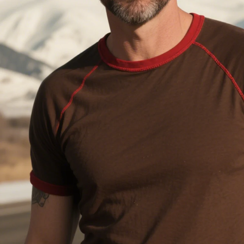 Eddie | Men'S Retro Casual Cotton Round Neck Short Sleeve T-Shirt - Image 3
