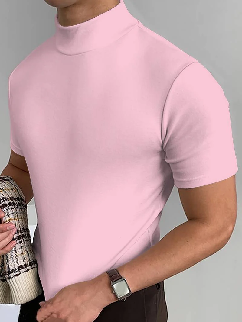 Eddy® | Elegant T-Shirt With A High Collar - Image 9