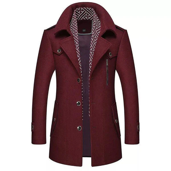 Edén | Sophisticated high collar trench coat for men - Image 4