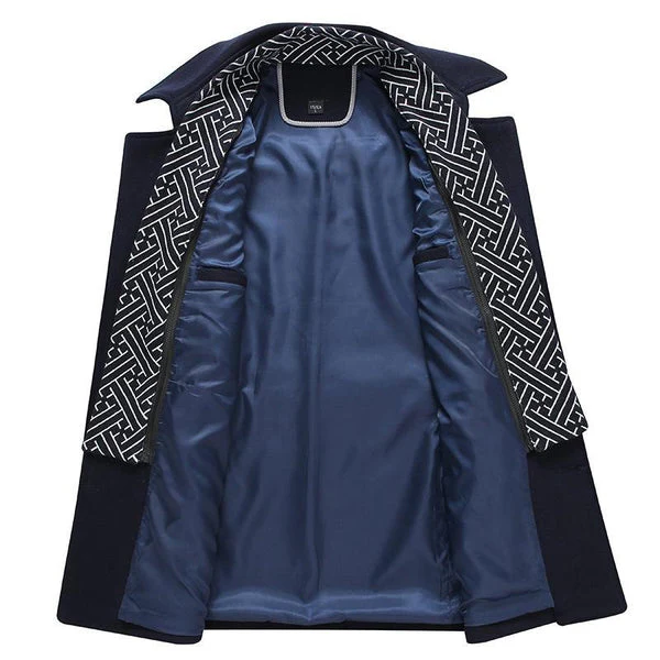 Edén | Sophisticated high collar trench coat for men - Image 6