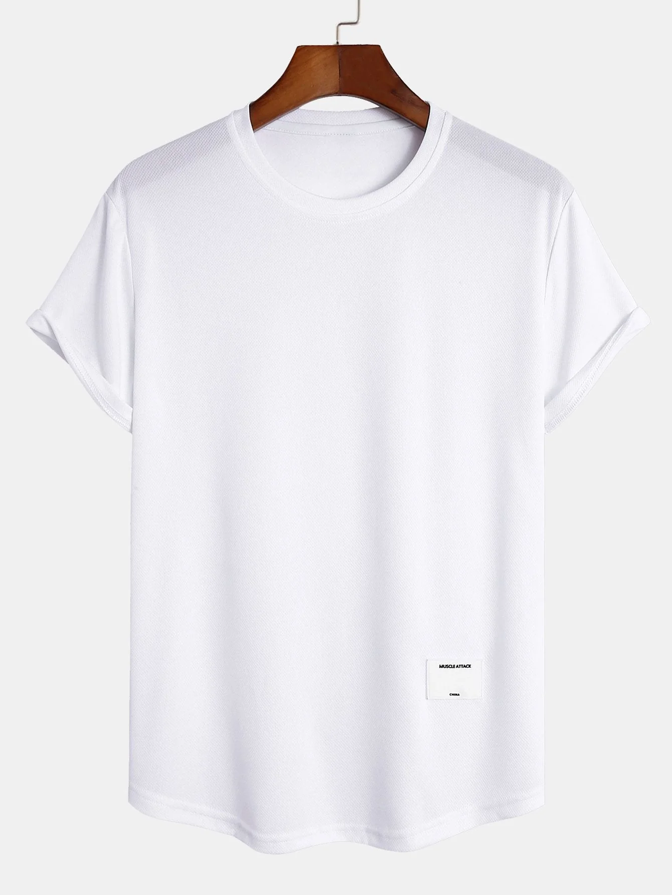 Edgar® | Muscle Fit Arc Hem Mesh T-Shirt - Image 5