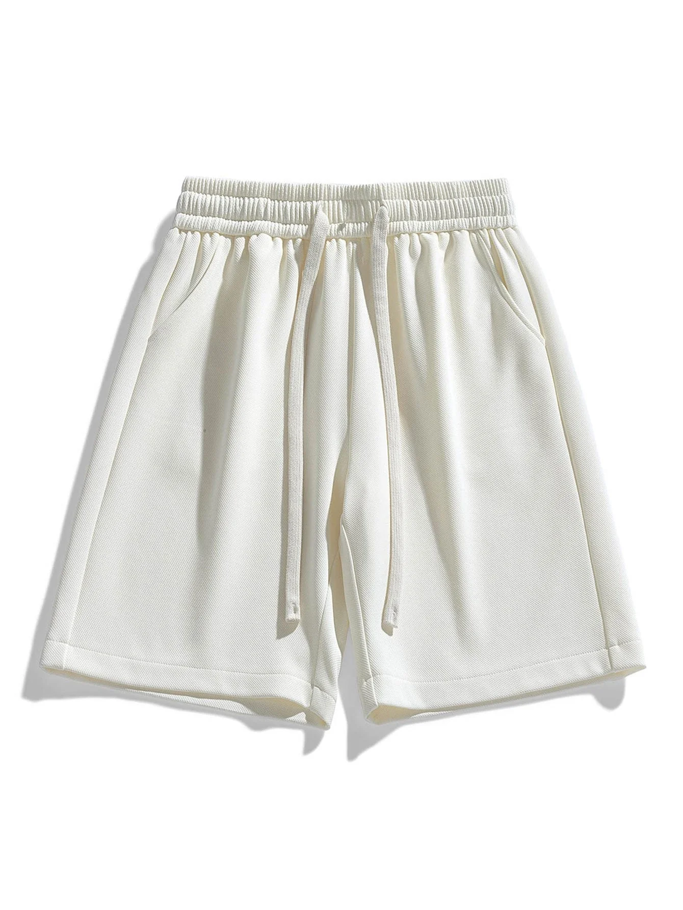 Edgar | Basic Textured Drawstring Shorts - Image 22