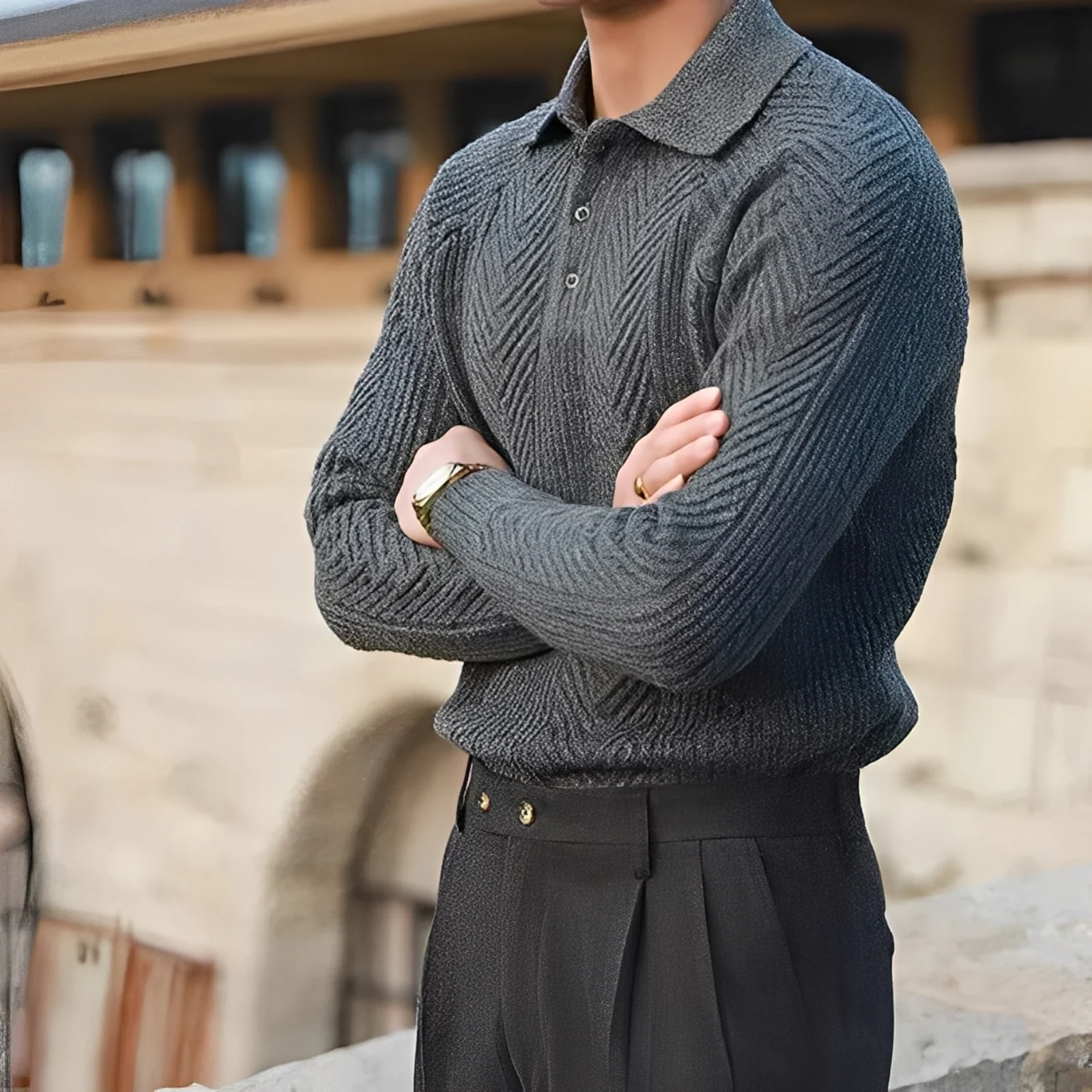 Edgar | Erik – Knitted long-sleeved sweater - Image 5