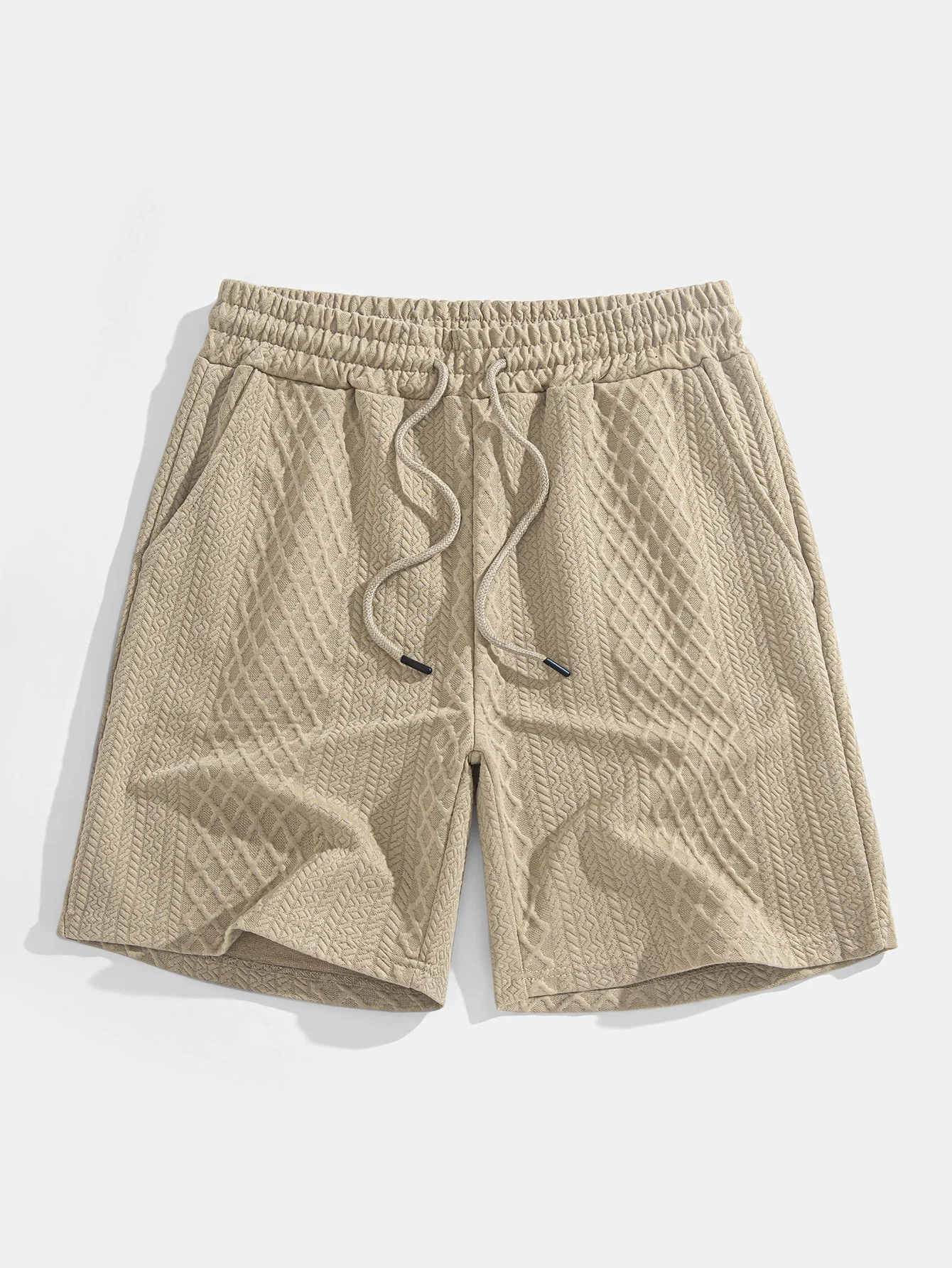 Edgardo® | Geometric Diamond Jacquard Polo & Shorts - Image 14