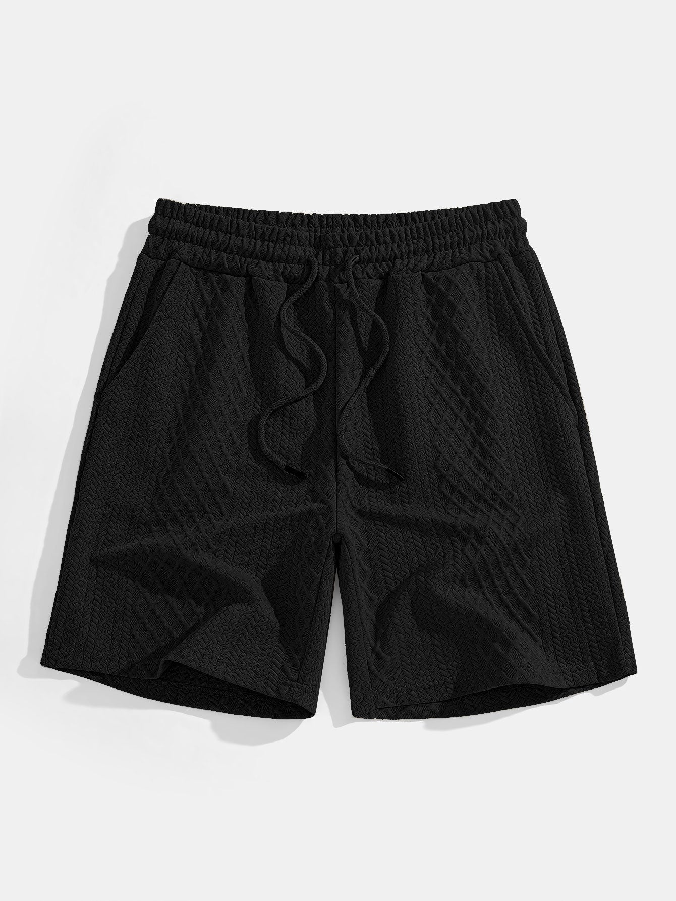 Edgardo® | Geometric Diamond Jacquard Polo & Shorts - Image 17