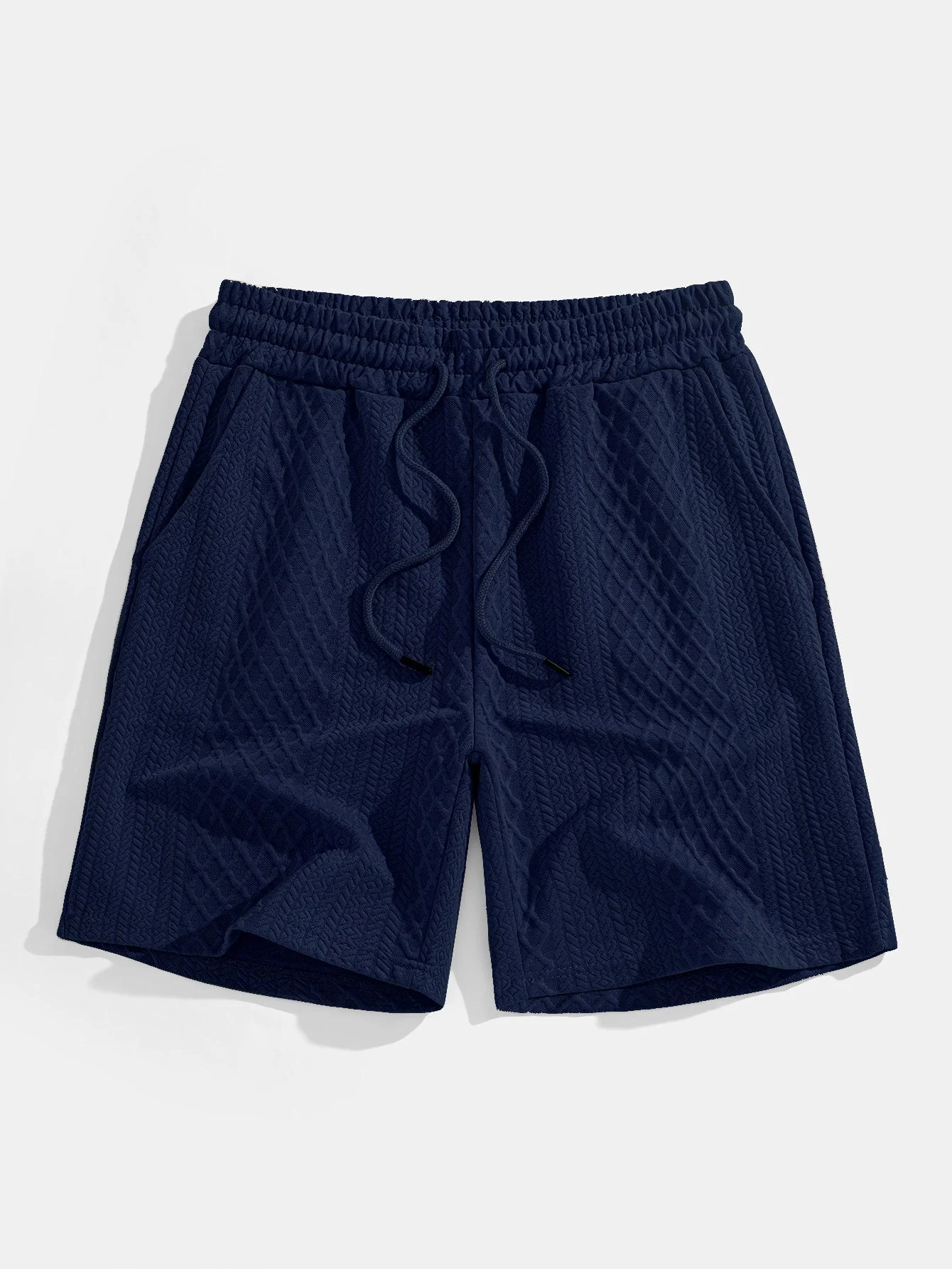 Edgardo® | Geometric Diamond Jacquard Polo & Shorts - Image 19