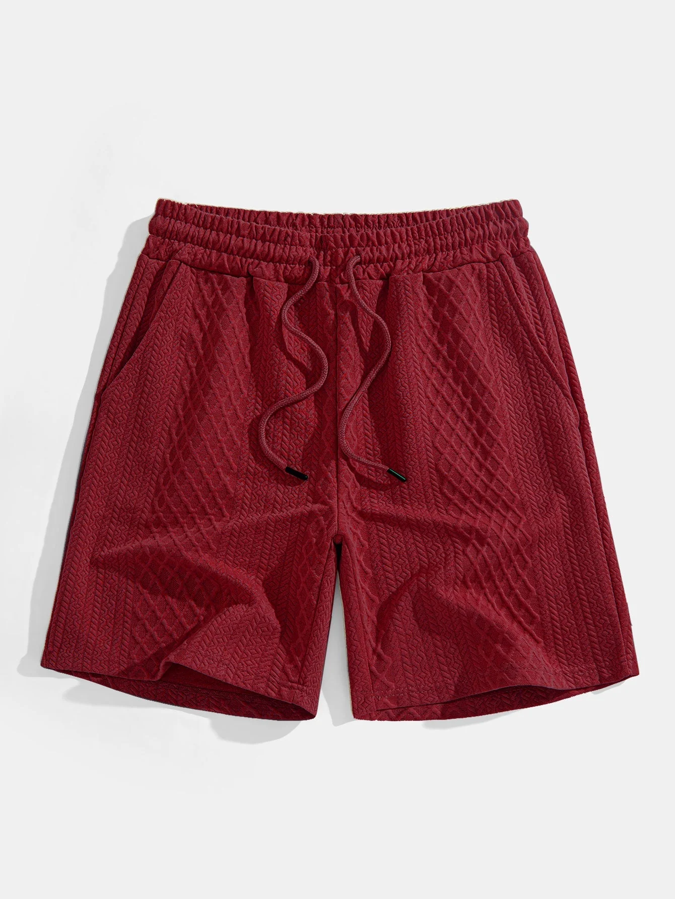 Edgardo® | Geometric Diamond Jacquard Polo & Shorts - Image 20
