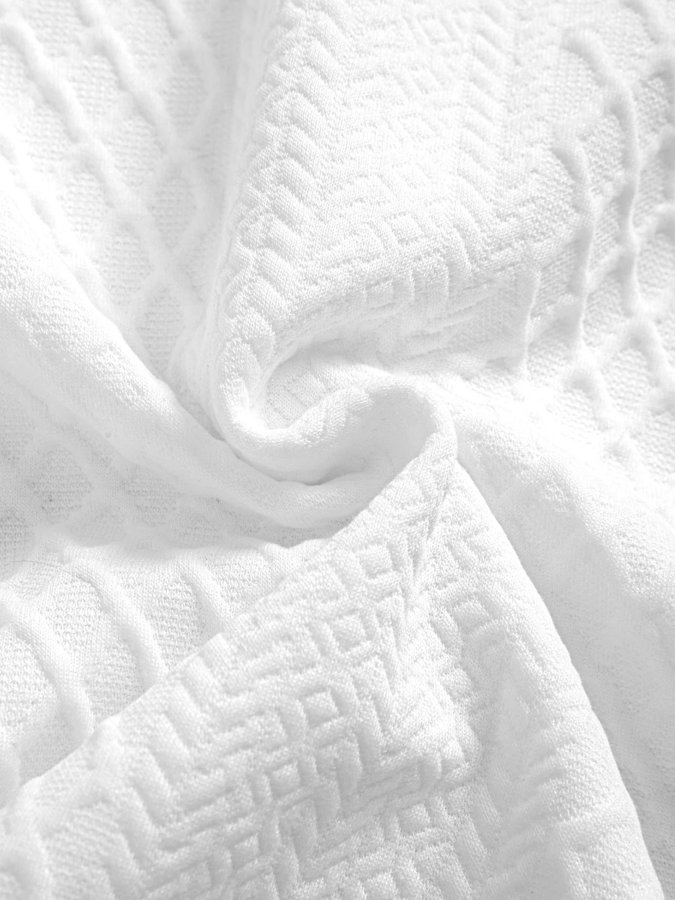 Edgardo® | Geometric Diamond Jacquard Polo & Shorts - Image 23