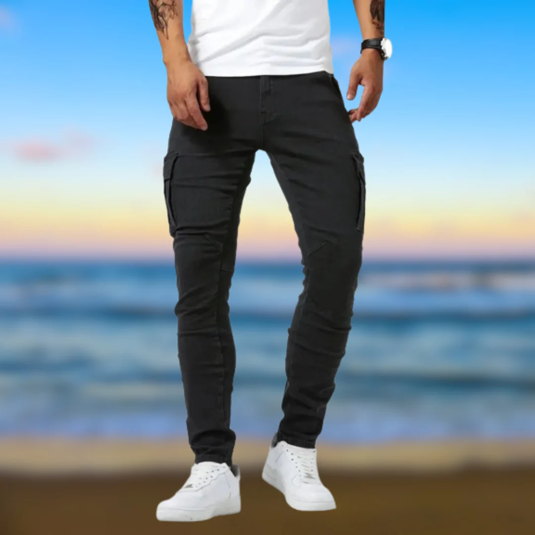 Edgardo® | Men's Denim Effect Trousers - Image 5