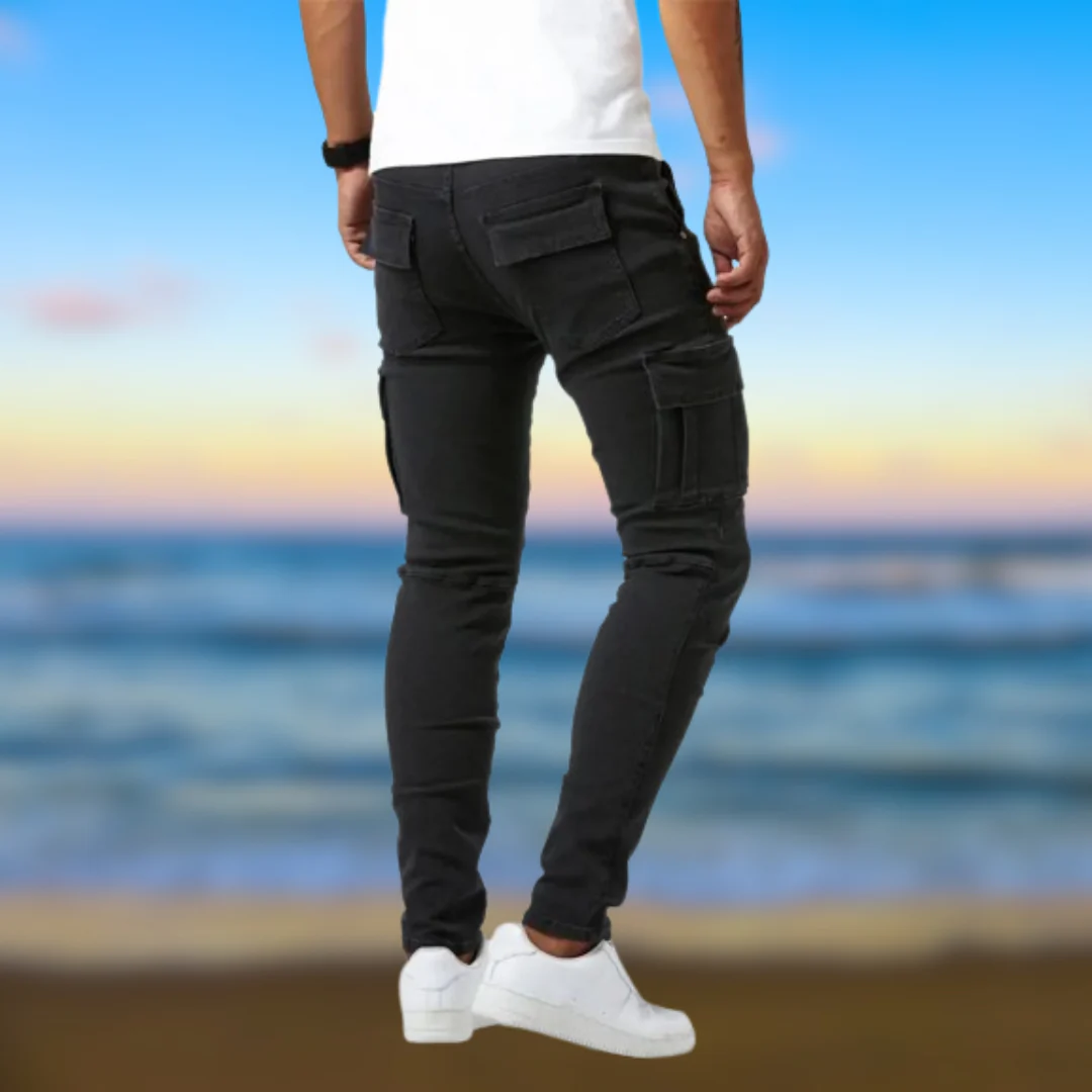 Edgardo® | Men's Denim Effect Trousers - Image 6