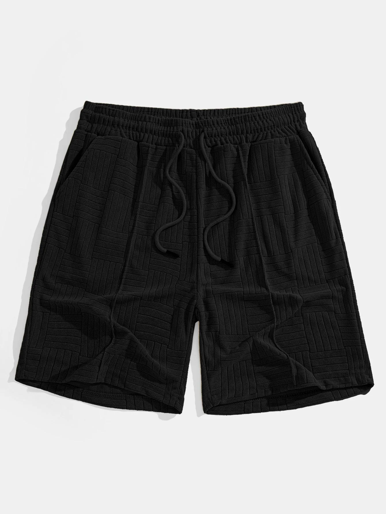 Edilberto® | Striped Towelling Texture Arc Hem T-Shirt & Shorts - Image 10