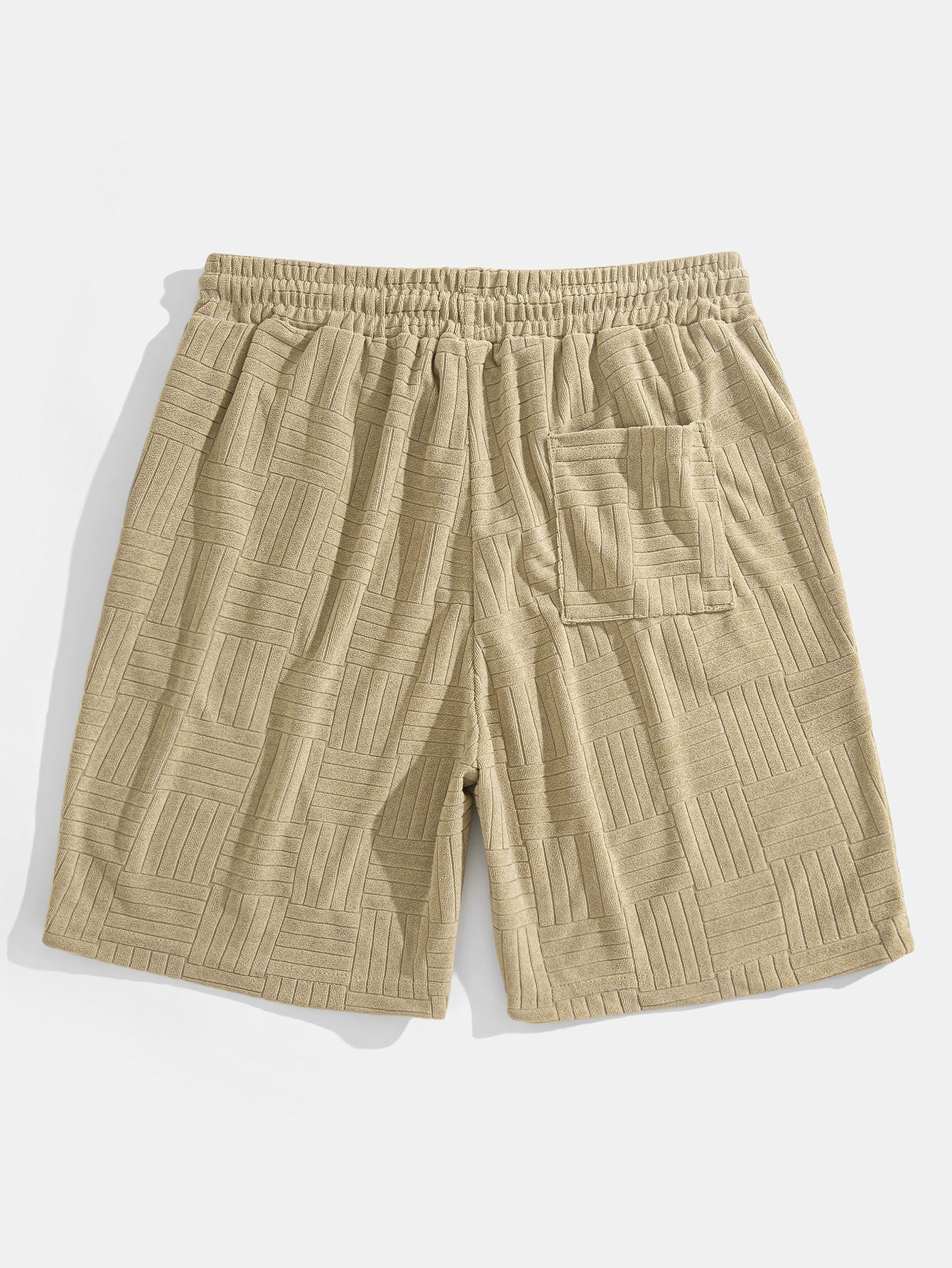Edilberto® | Striped Towelling Texture Arc Hem T-Shirt & Shorts - Image 12