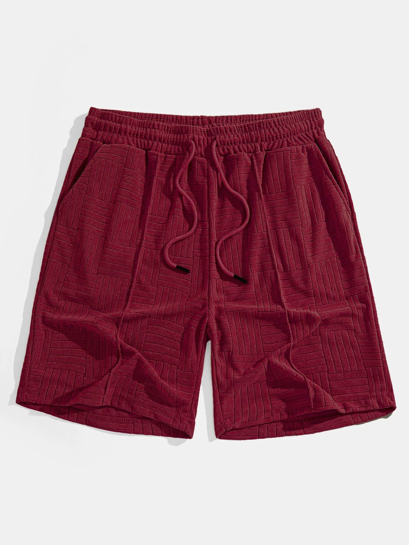 Edilberto® | Striped Towelling Texture Arc Hem T-Shirt & Shorts - Image 14