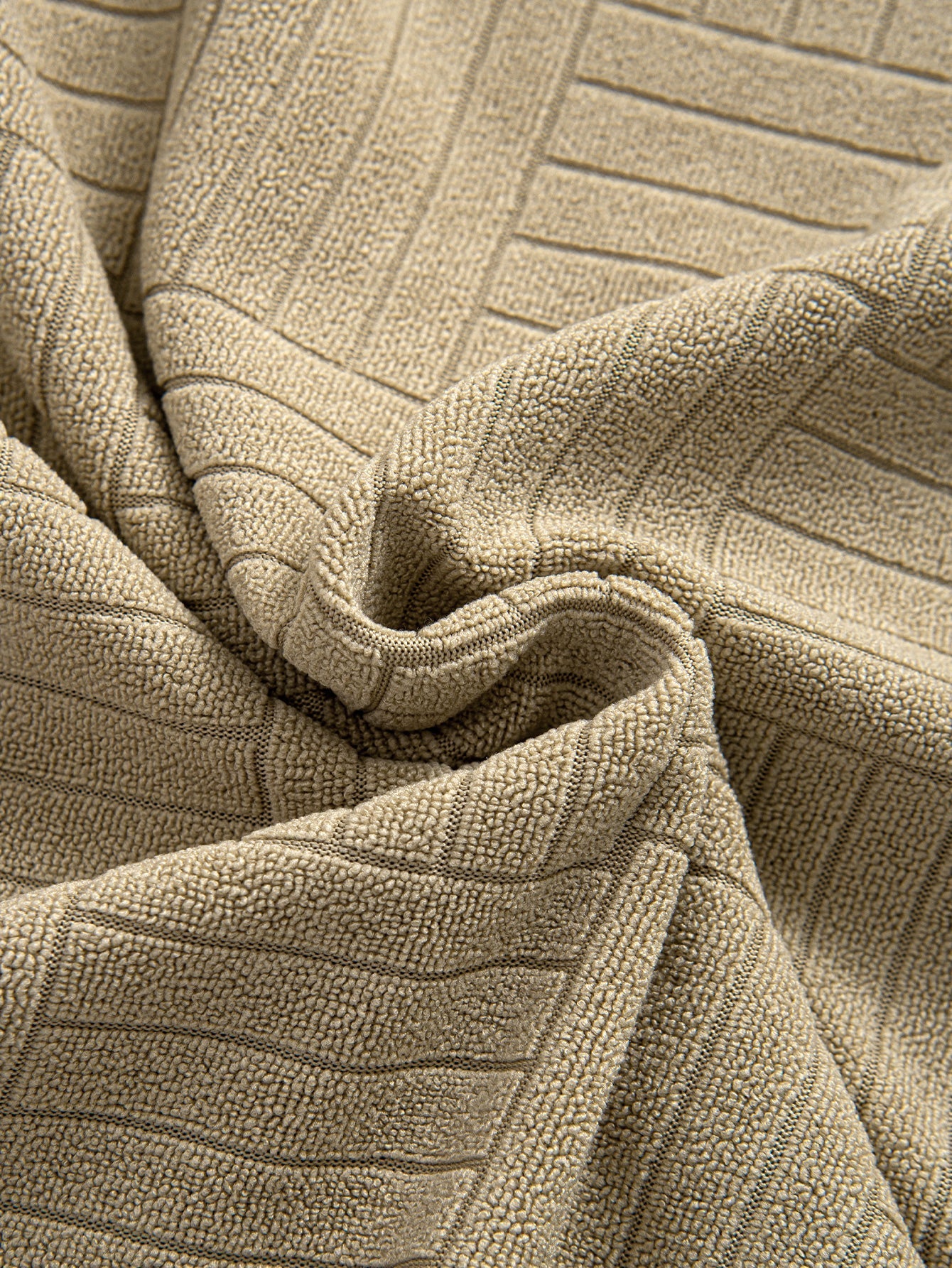 Edilberto® | Striped Towelling Texture Arc Hem T-Shirt & Shorts - Image 17