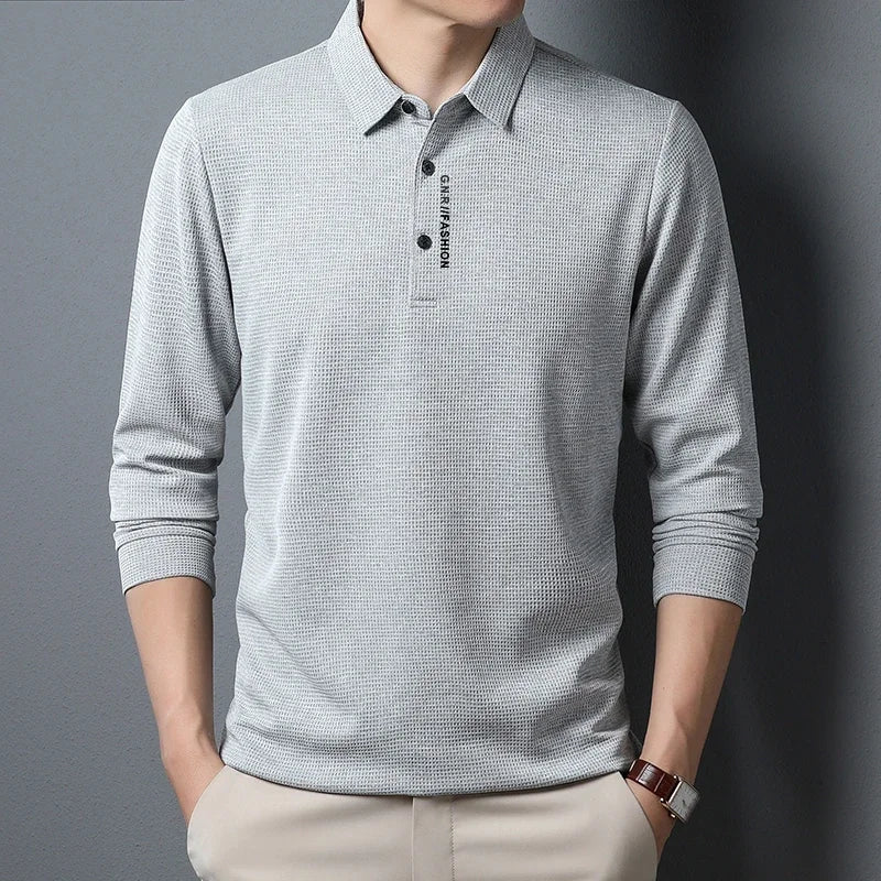 Edmund® | Long Sleeve Polo Shirt - Image 4