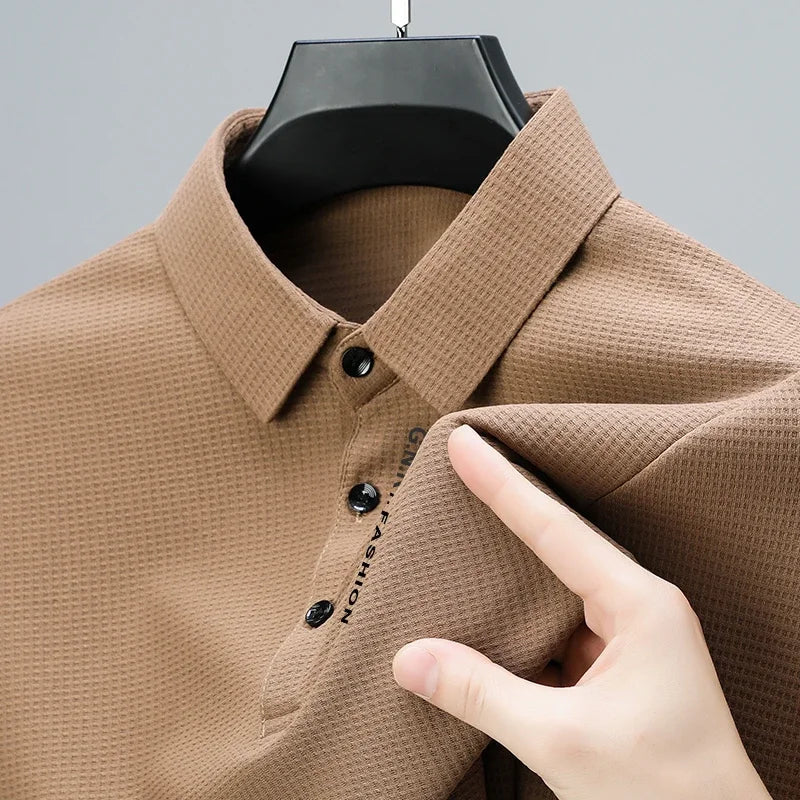 Edmund® | Long Sleeve Polo Shirt - Image 9