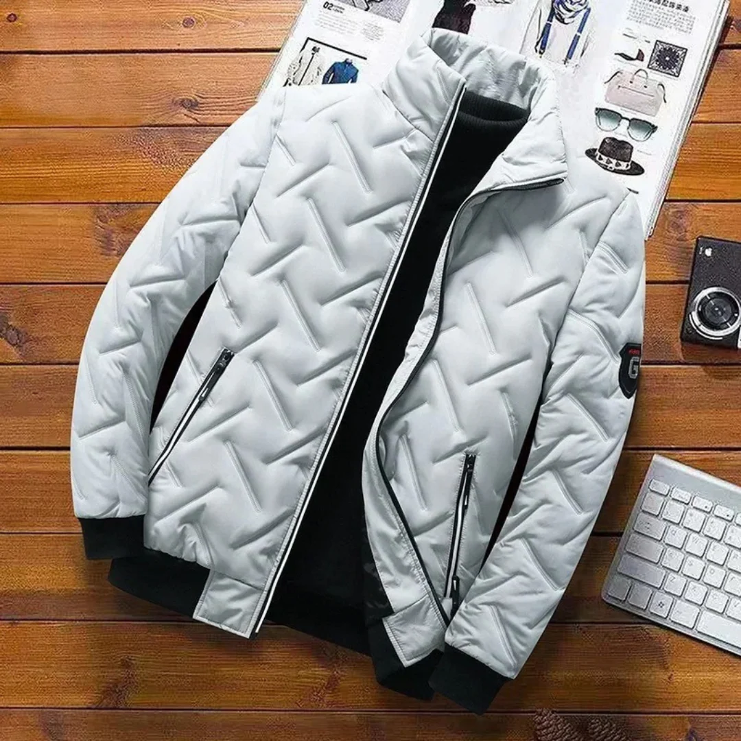 Edric | Men's quilted high-neck puffer jacket - Image 3