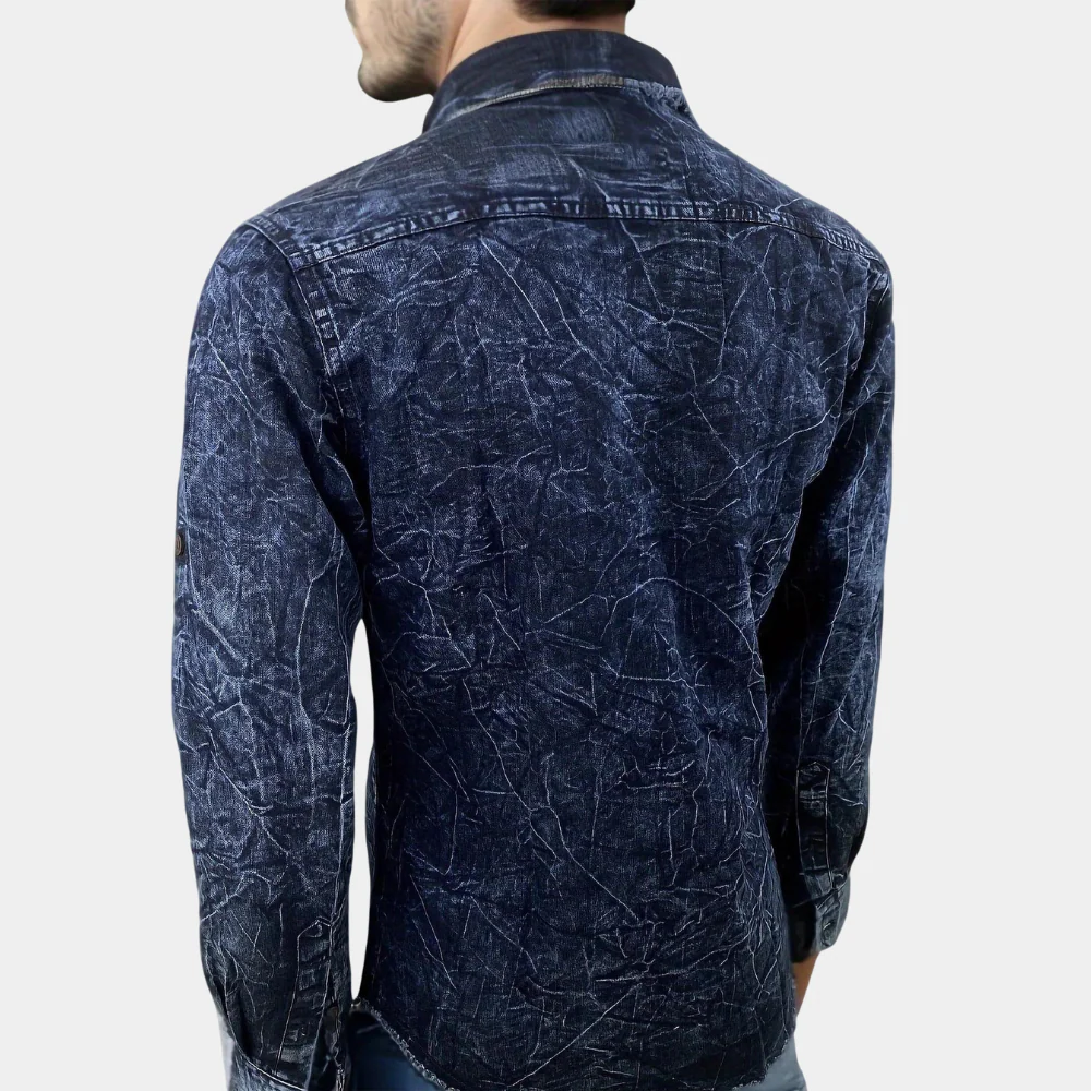 Edward® | Men's Long Sleeve Denim Shirt - Image 2