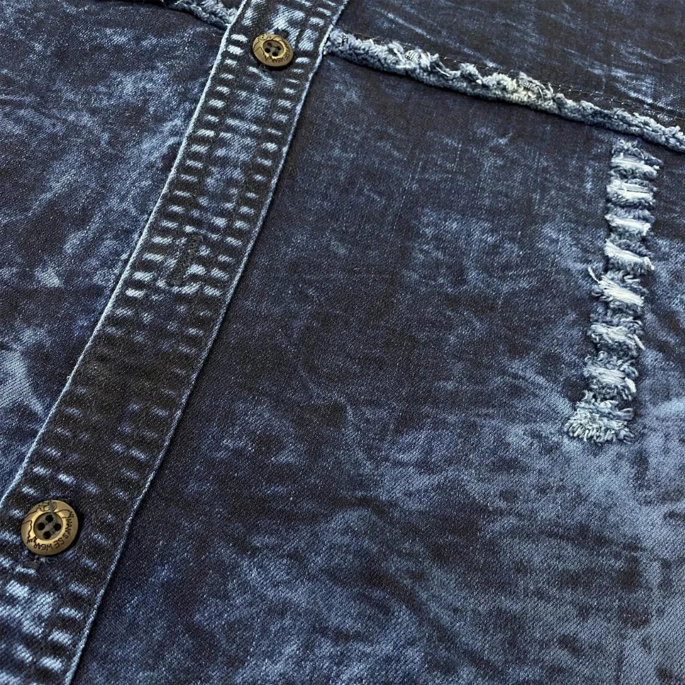 Edward® | Men's Long Sleeve Denim Shirt - Image 3