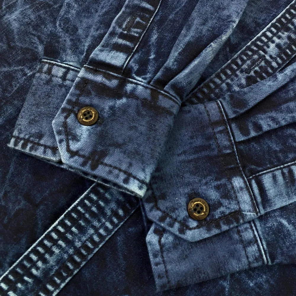 Edward® | Men's Long Sleeve Denim Shirt - Image 4