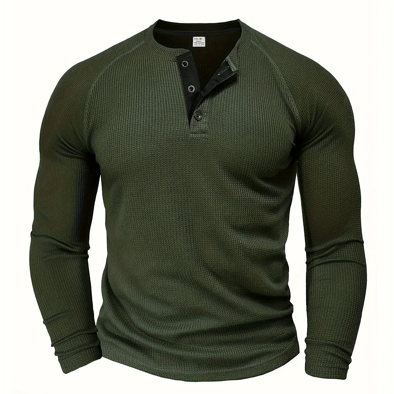 Edward® | Waffle Henley Shirt - Image 6