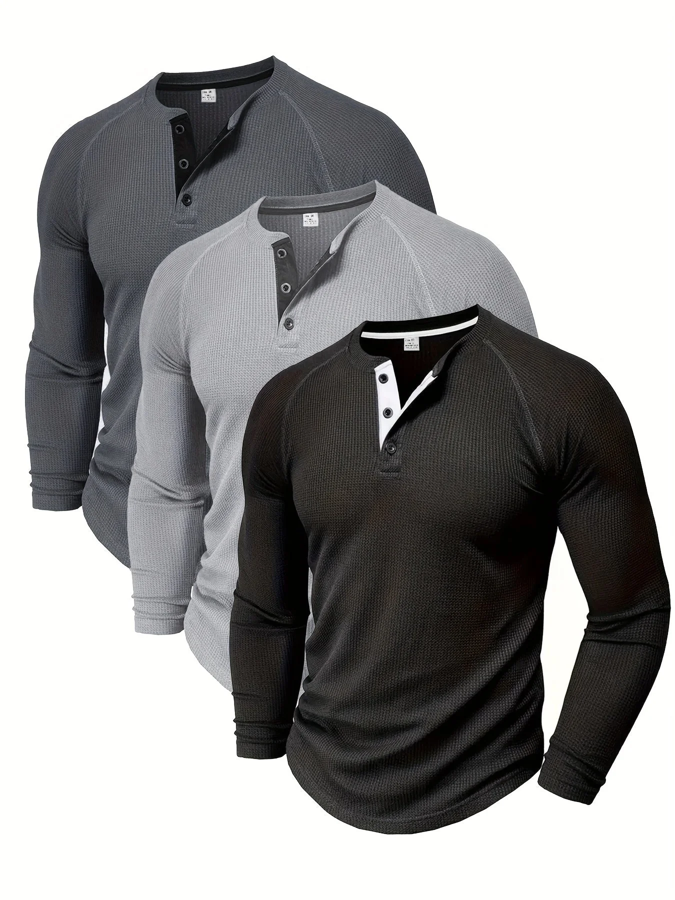 Edward® | Waffle Henley Shirt - Image 8