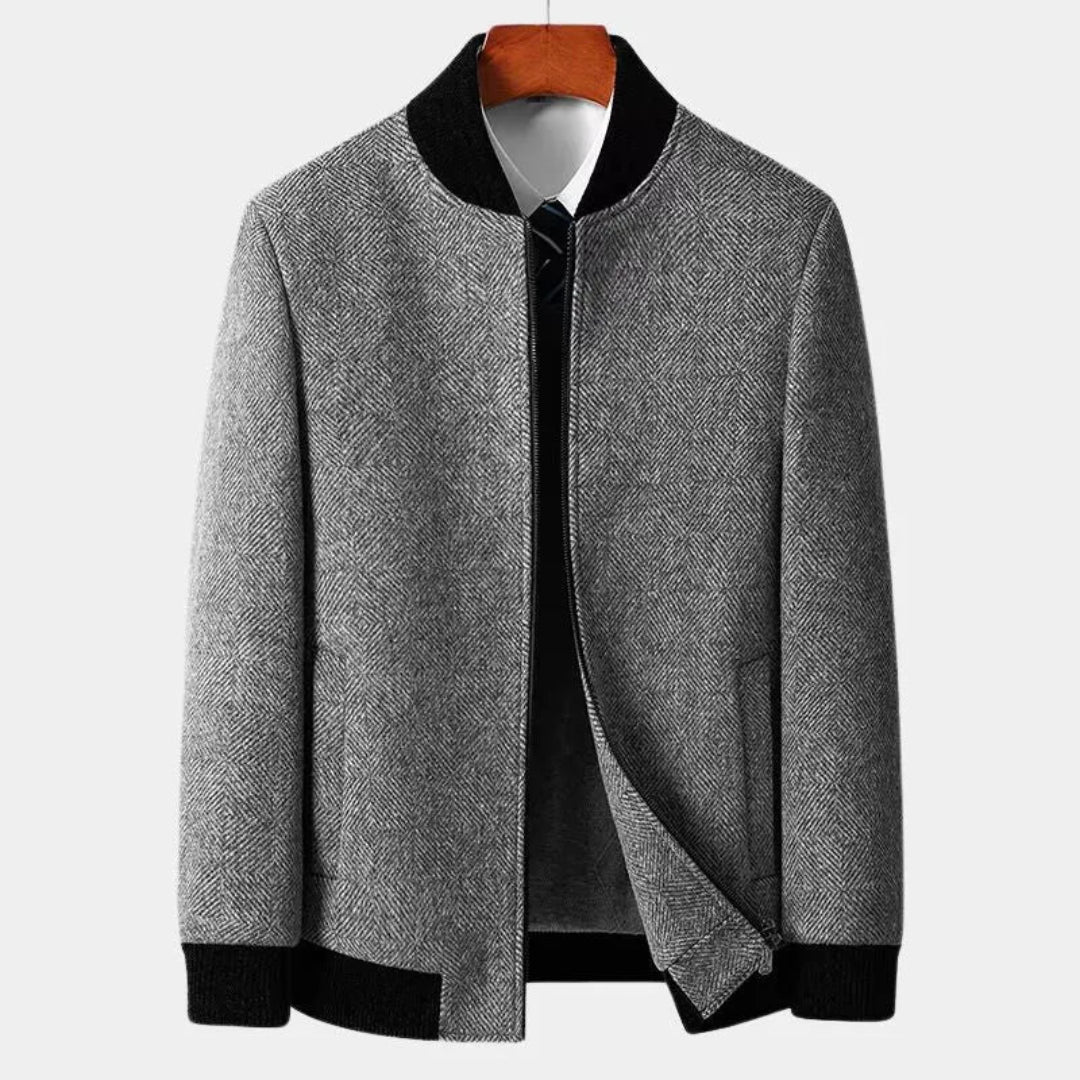 Efrén | Harrington Wool Blend Cardigan - Image 3