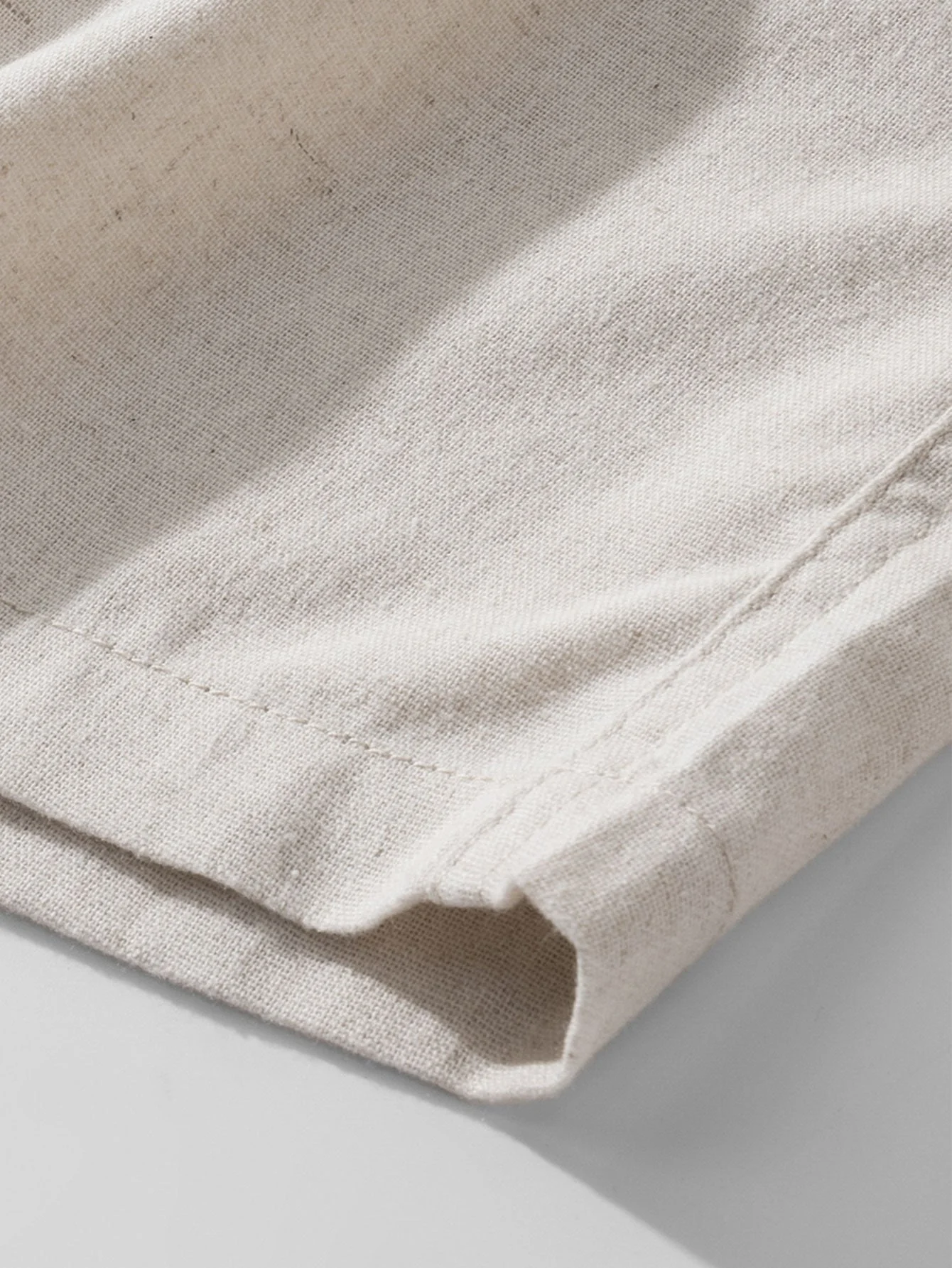 Eleazar® | Linen Cotton Blend Drawstring Shorts - Image 9