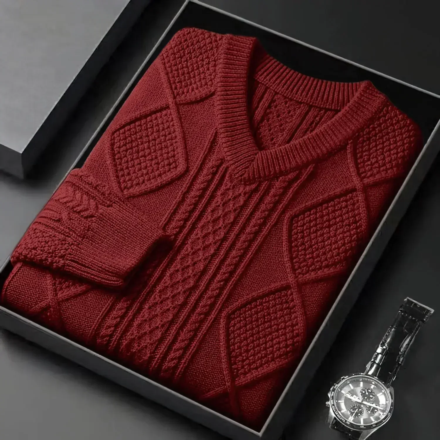 Eleazar® | Luxury Jacquard Sweater For Men - Image 5