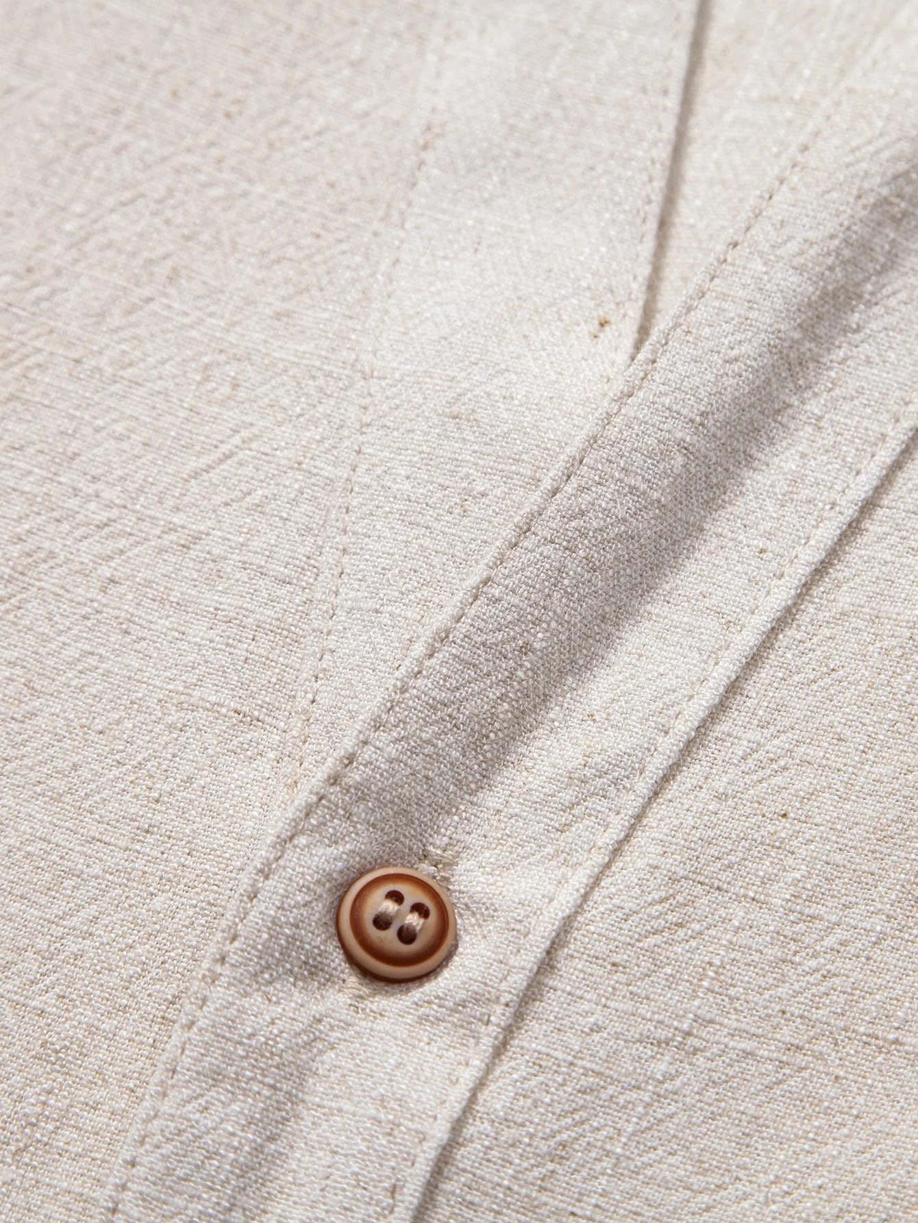Eli® | Short Sleeve V Neck Linen Rayon Blend Shirt & Wrinkle Textured Straight Leg Pants - Image 14