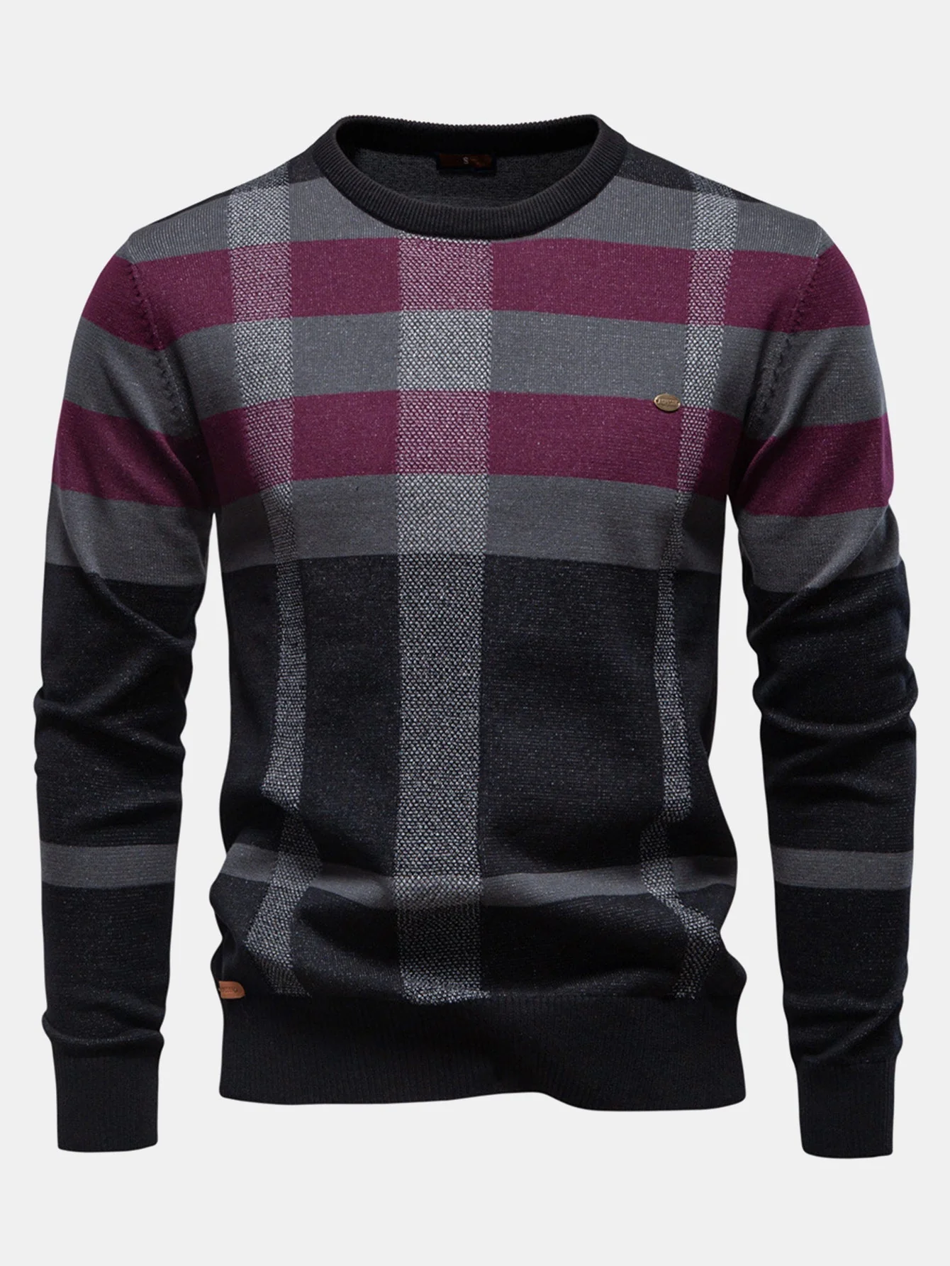 Elián® | Plaid Crewneck Sweater - Image 3