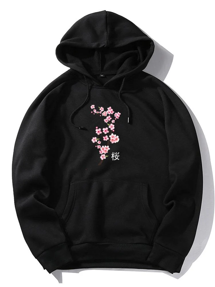 Elian | Cherry Blossoms Print Hoodie - Image 3