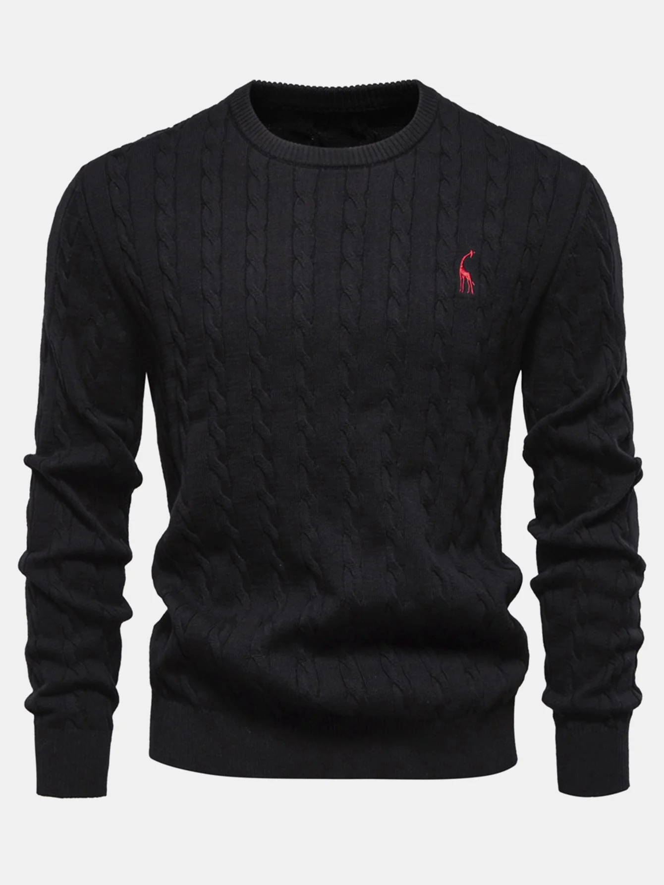 Elías® | Giraffe Embroidery Twist Jacquard Sweater - Image 21