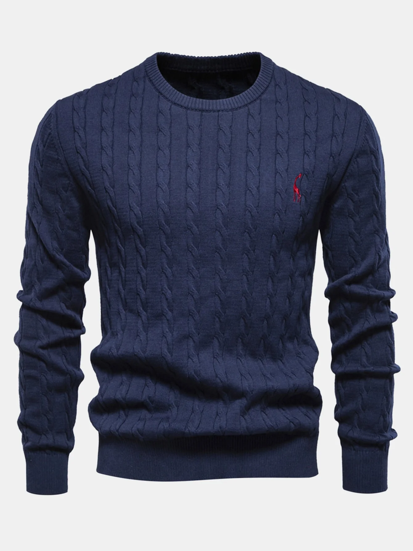Elías® | Giraffe Embroidery Twist Jacquard Sweater - Image 23