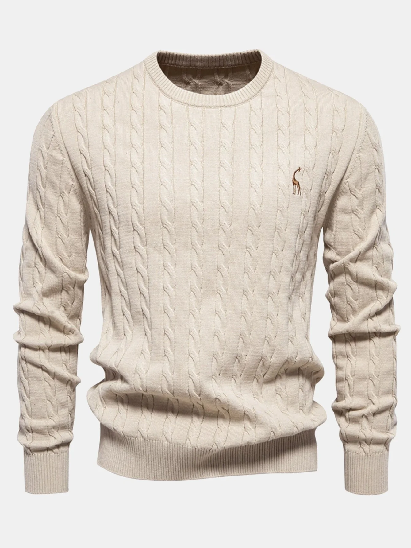 Elías® | Giraffe Embroidery Twist Jacquard Sweater - Image 25