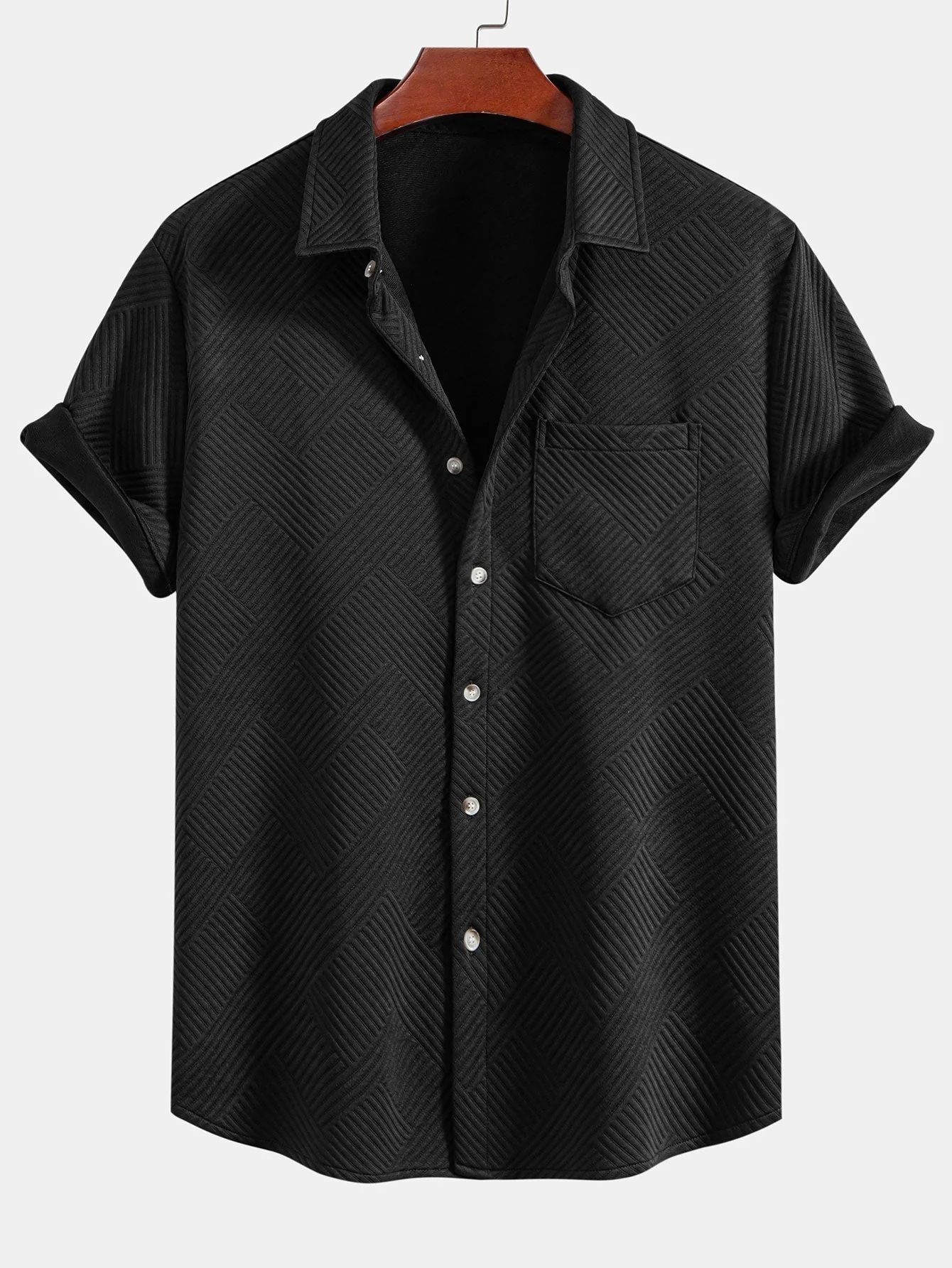 Elías® | Stripe Jacquard Button Up Shirt - Image 3