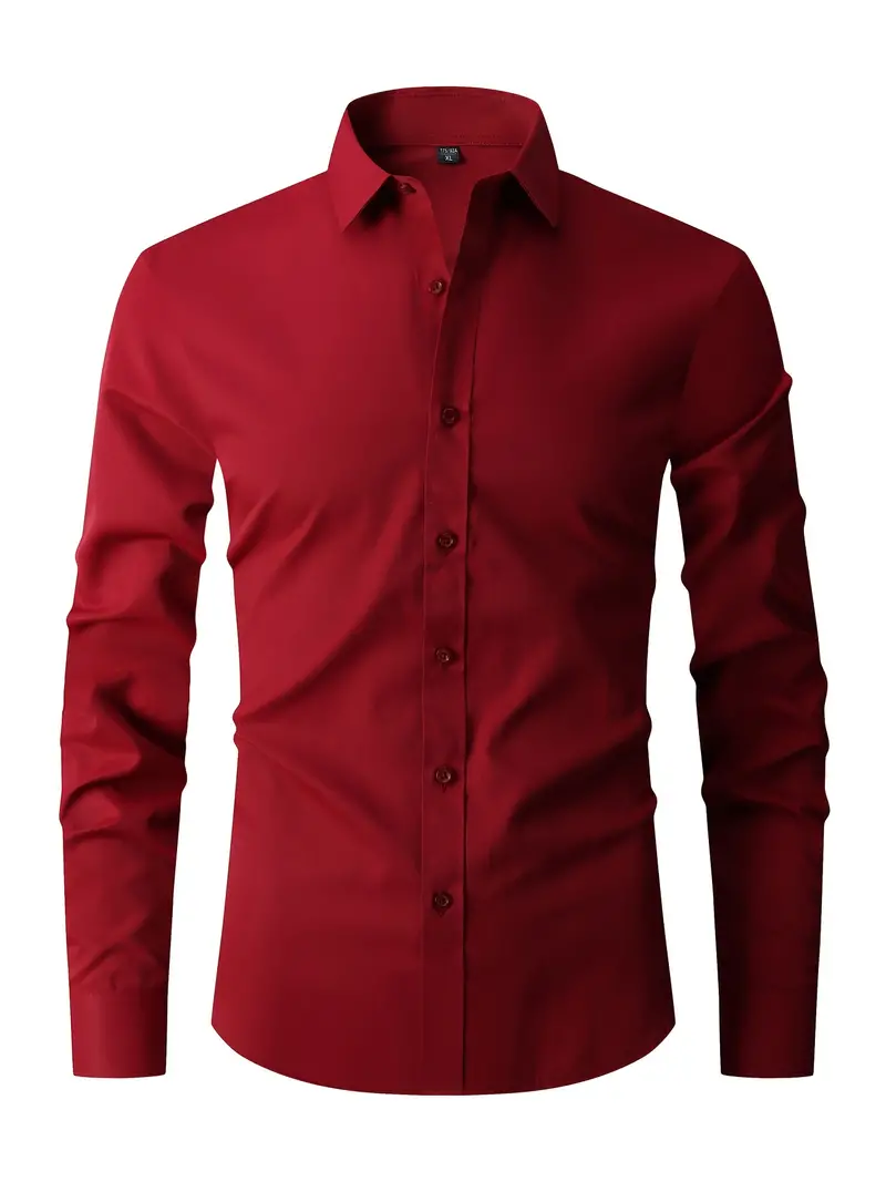 Elijah® | Classic, Buttoned Long-Sleeved Shirt - Image 4