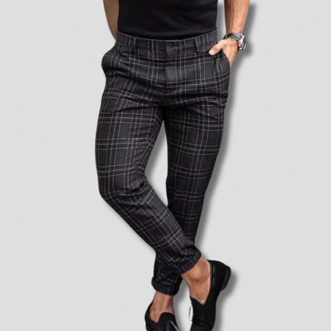 Elijah® | Premium Trousers With Checked Pattern - Image 4