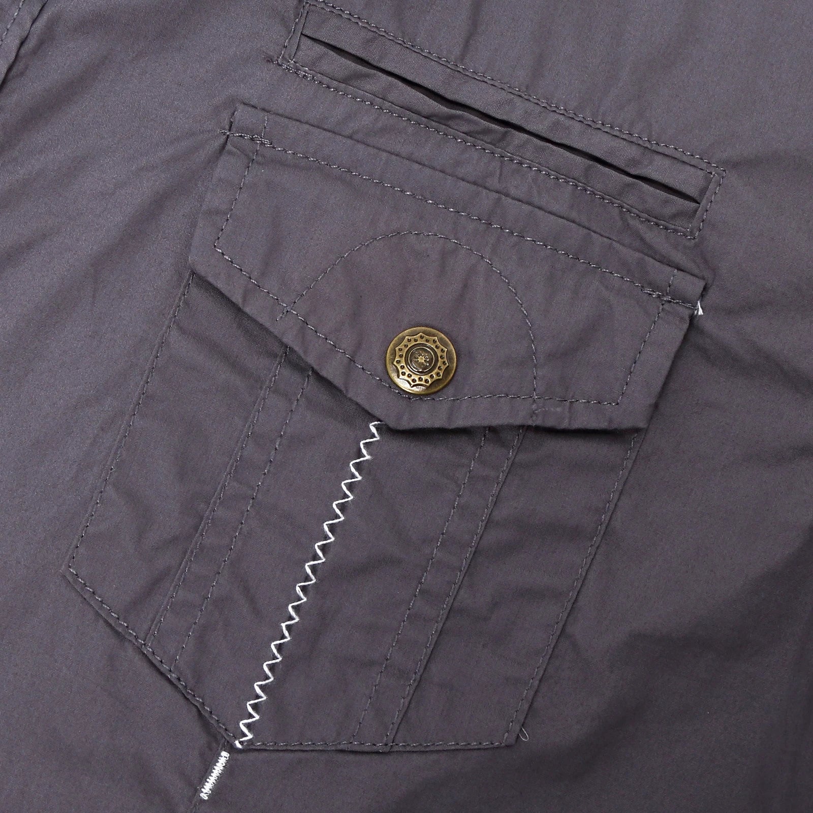 Elijah | Short Sleeved Cotton Cargo Shirt - Image 14