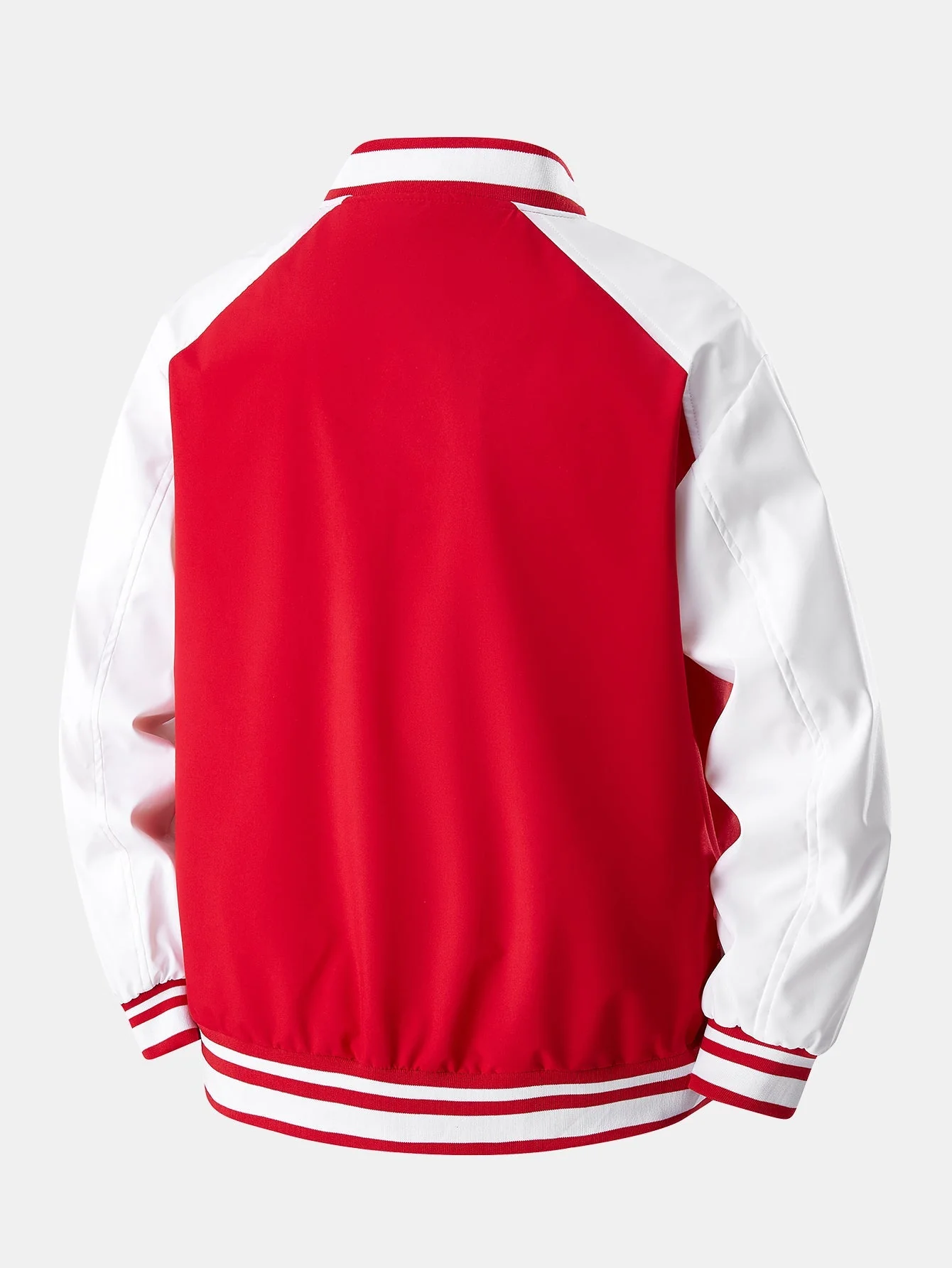 Eliseo® | Relax Fit Contrast Embroidery Baseball Jacket - Image 12