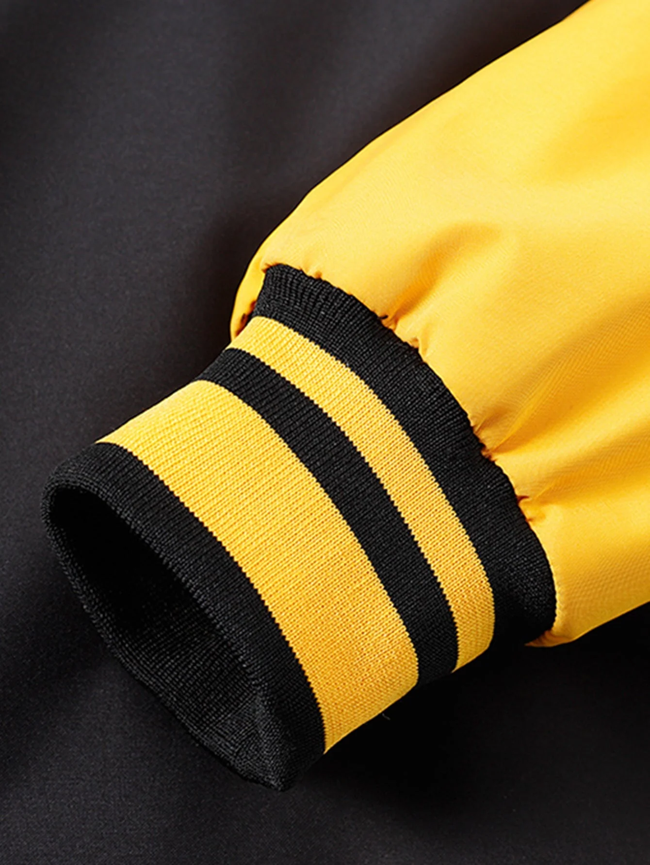 Eliseo® | Relax Fit Contrast Embroidery Baseball Jacket - Image 9