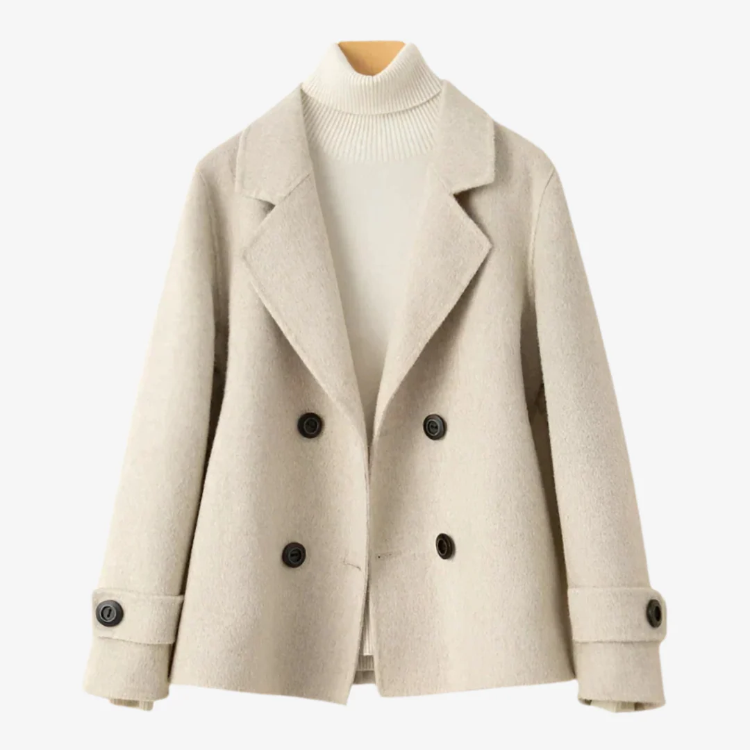 Elkin | Classic double-breasted wool jacket for women - Image 3