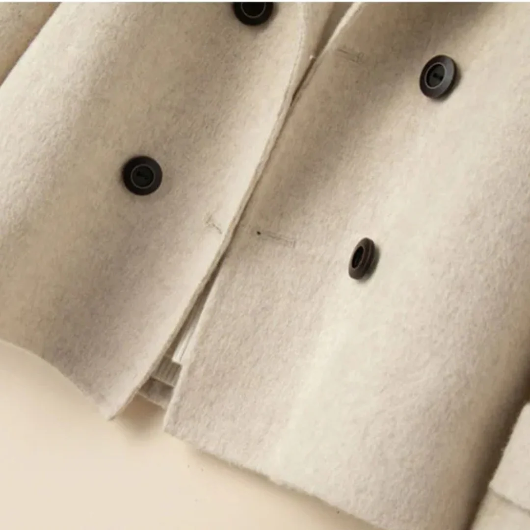 Elkin | Classic double-breasted wool jacket for women - Image 4