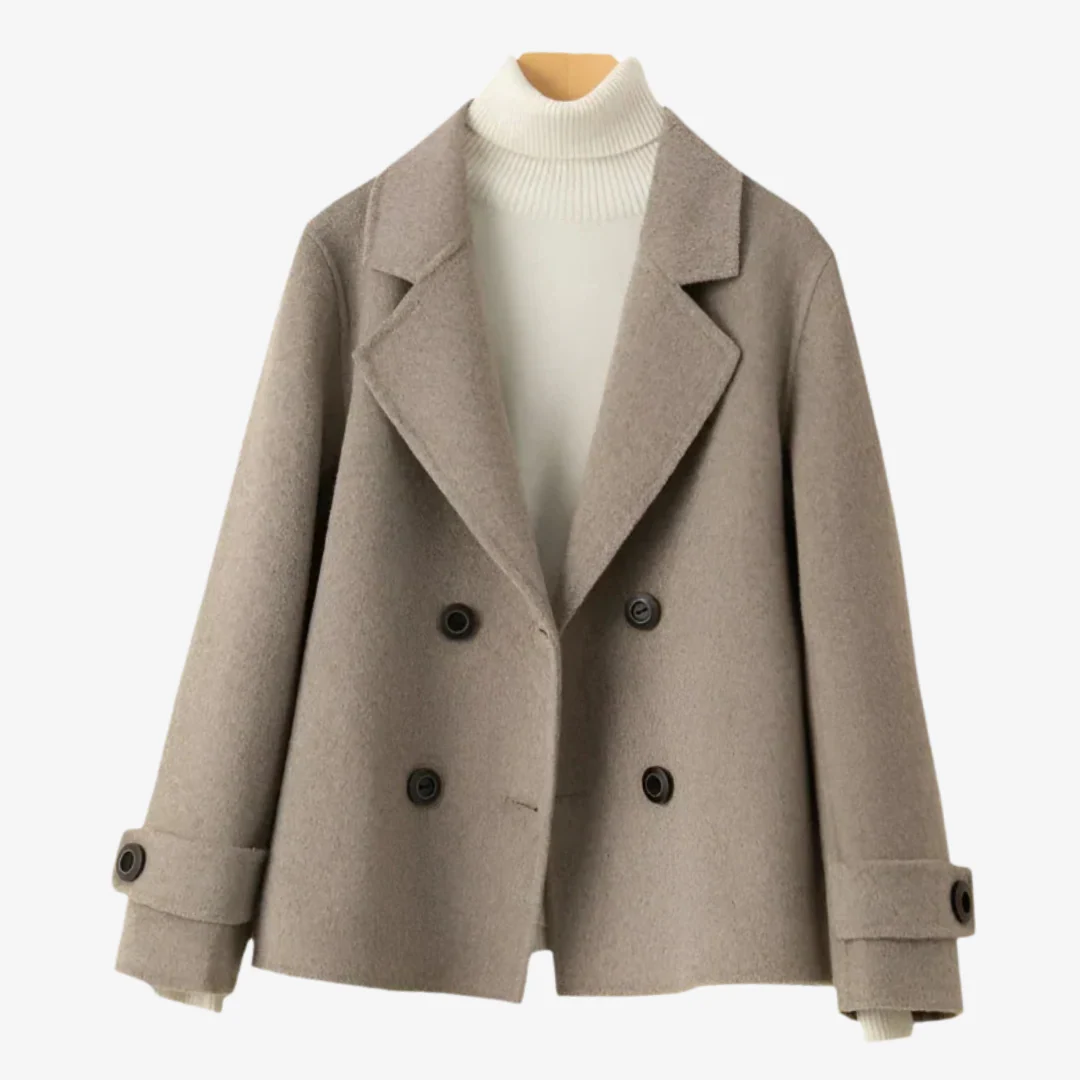 Elkin | Classic double-breasted wool jacket for women - Image 6