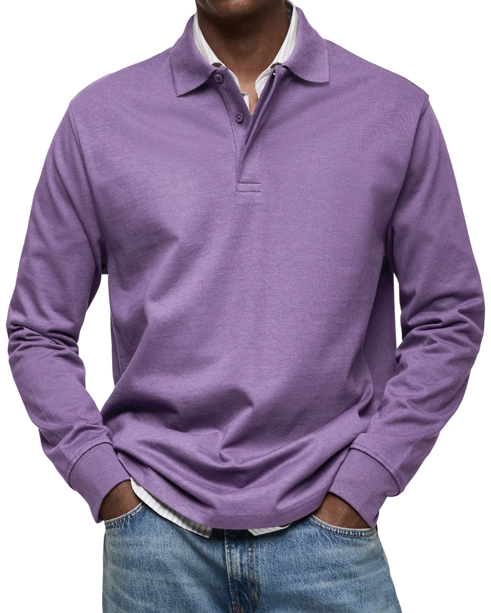 Elliot® | Casual Polo Shirt With Long Sleeves - Image 8