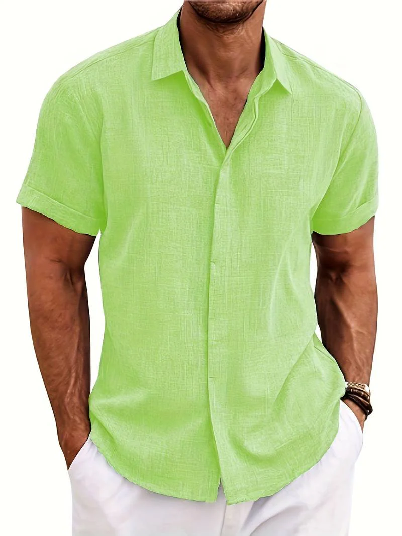 Elliot® | Stylish, Buttoned Short-Sleeved Shirt For Men - Image 15