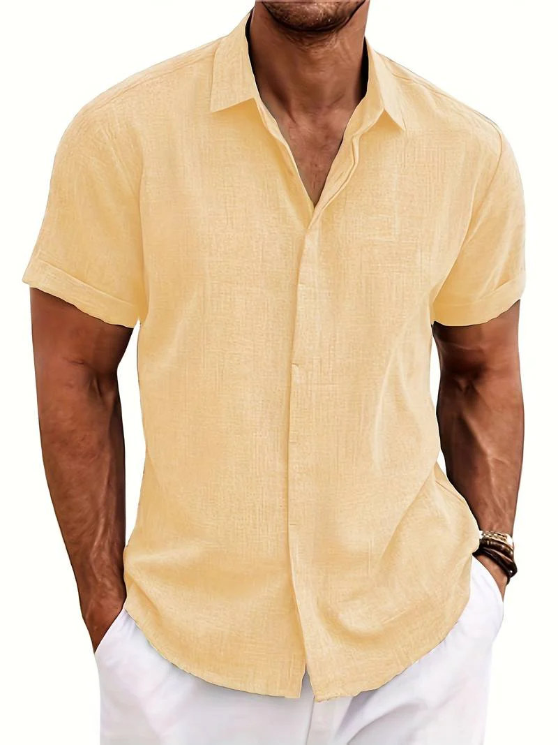 Elliot® | Stylish, Buttoned Short-Sleeved Shirt For Men - Image 16